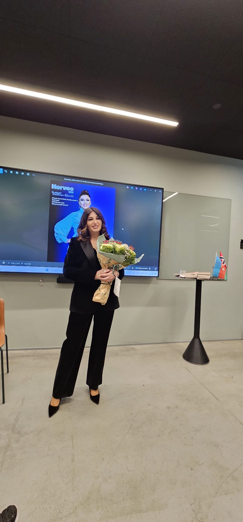 Osloda Dilarə Əliyeva ilə 